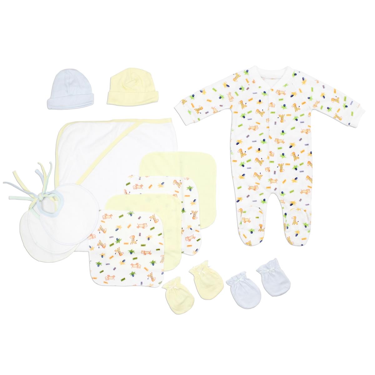 Picture of Bambini LS-0098 Baby Boy Layette Baby Shower Gift Set&#44; White & Blue - Newborn