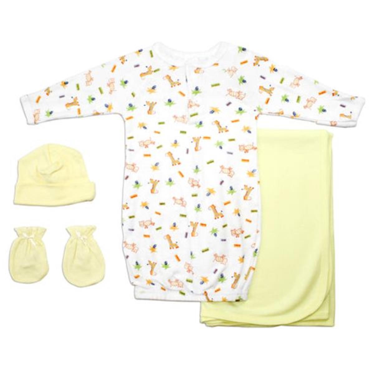 LS-0126 Girls Layette Set, White & Pink - Newborn