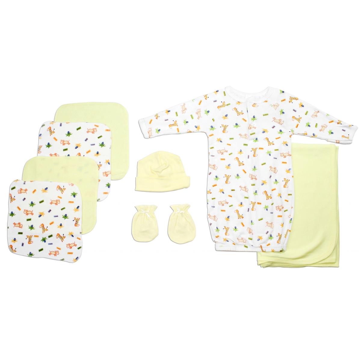 Picture of Bambini LS-0129 Neutral Newborn Baby Layette Baby Shower Gift Set&#44; White & Yellow - Newborn
