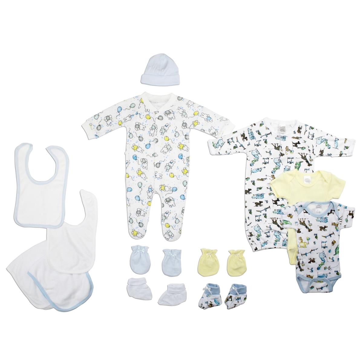 Picture of Bambini LS-0130 Neutral Newborn Baby Layette Baby Shower Gift Set&#44; White & Yellow - Newborn