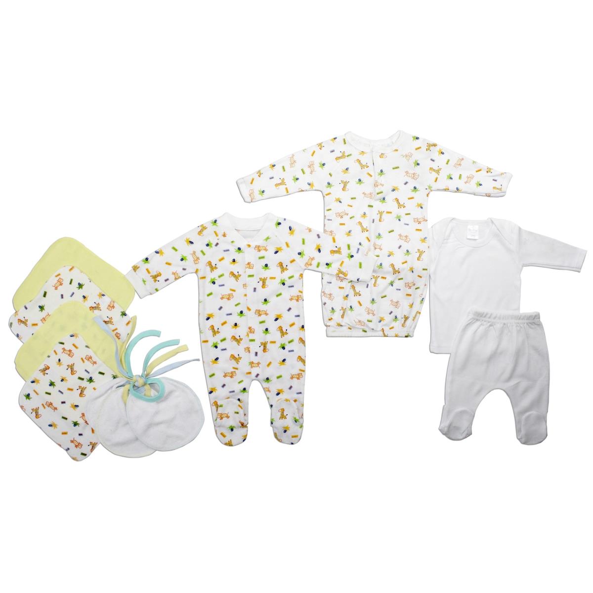Picture of Bambini LS-0132 Neutral Newborn Baby Layette Baby Shower Gift Set&#44; White & Yellow - Newborn
