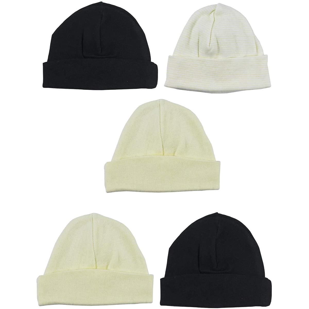 LS-0379 Baby Cap, Black & Yellow - One Size - 5 per Pack