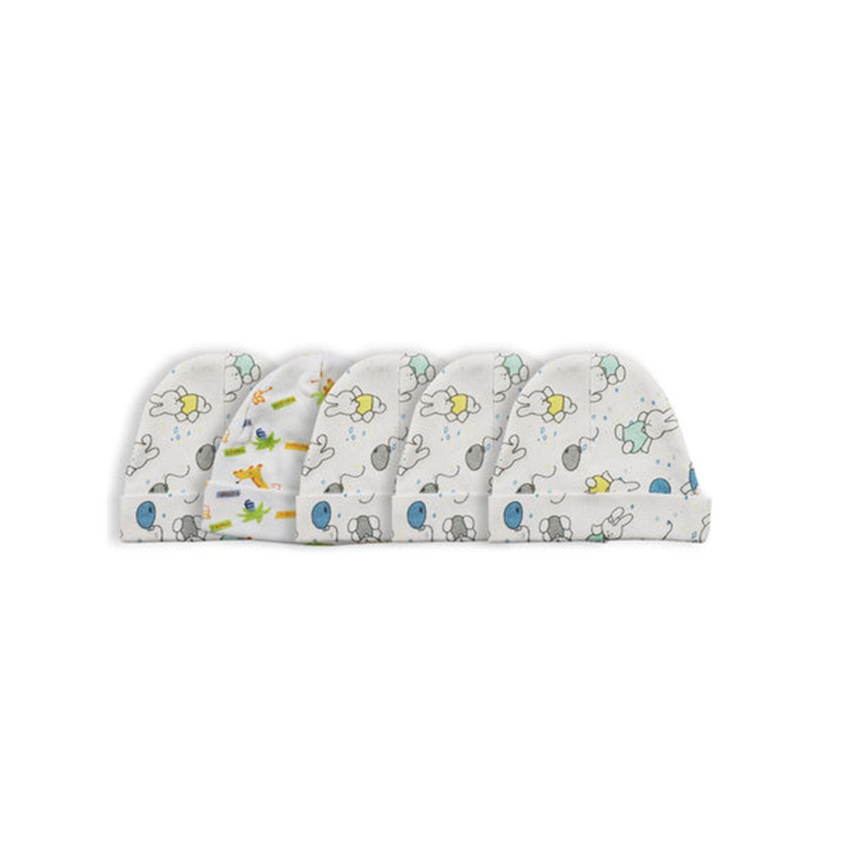 Picture of Bambini LS-0529 Baby Cap&#44; Prints - One Size - 5 per Pack