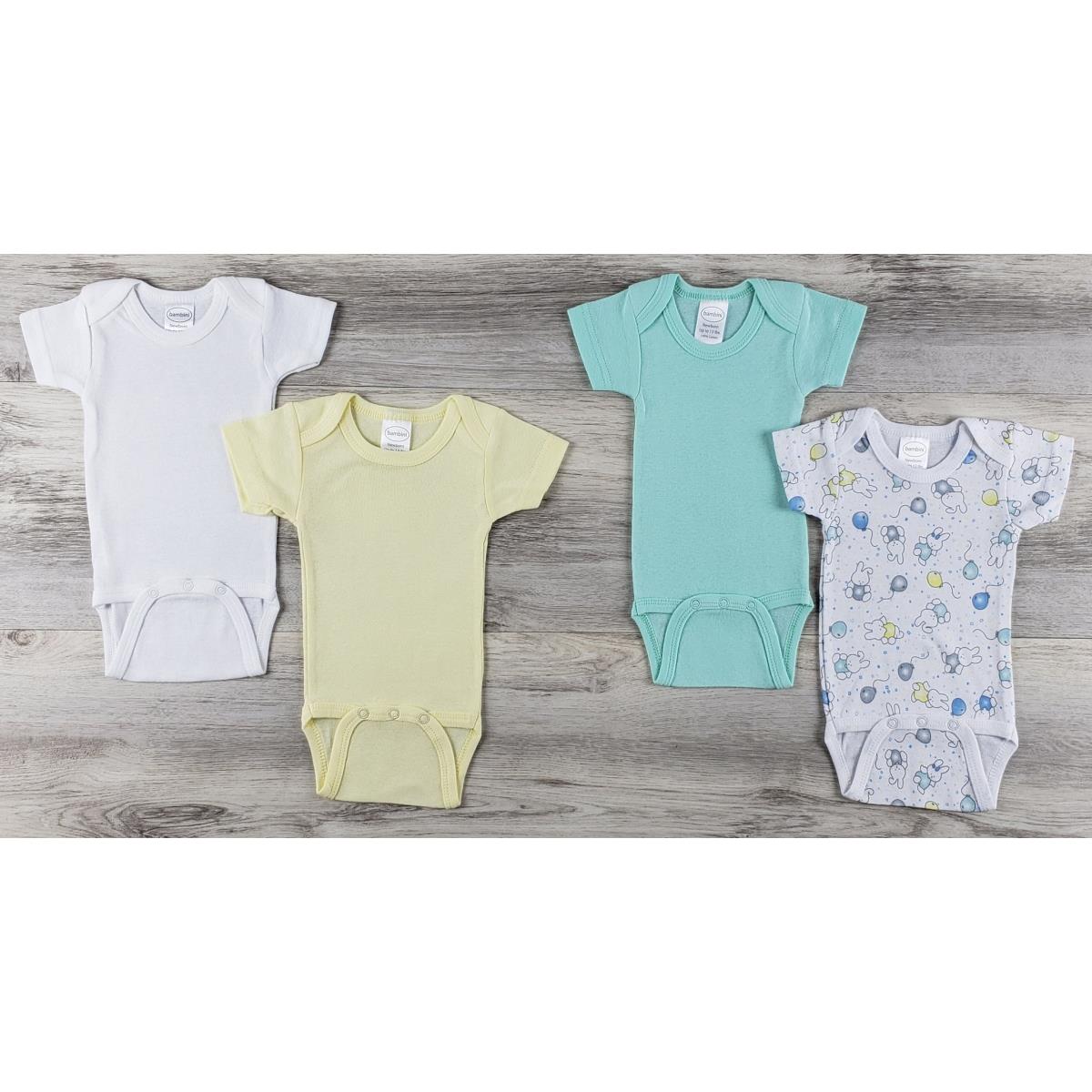 LS-0534L Layette Baby Clothes Set - White, Yellow & Aqua - Large