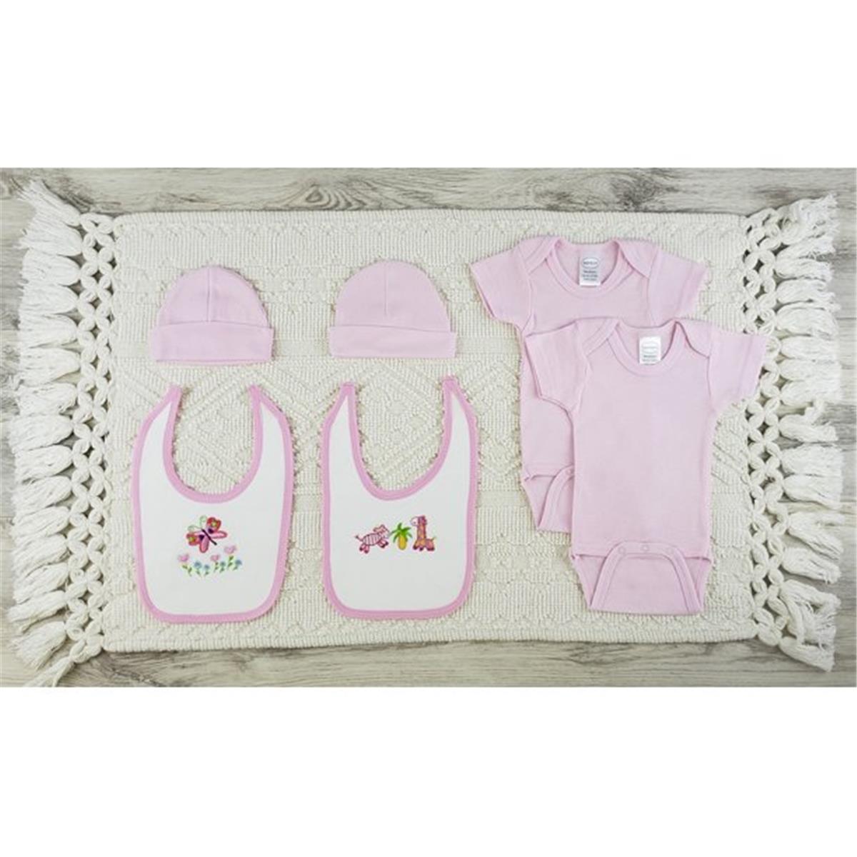 LS-0547NB Layette Baby Clothes Set, Pink - Newborn