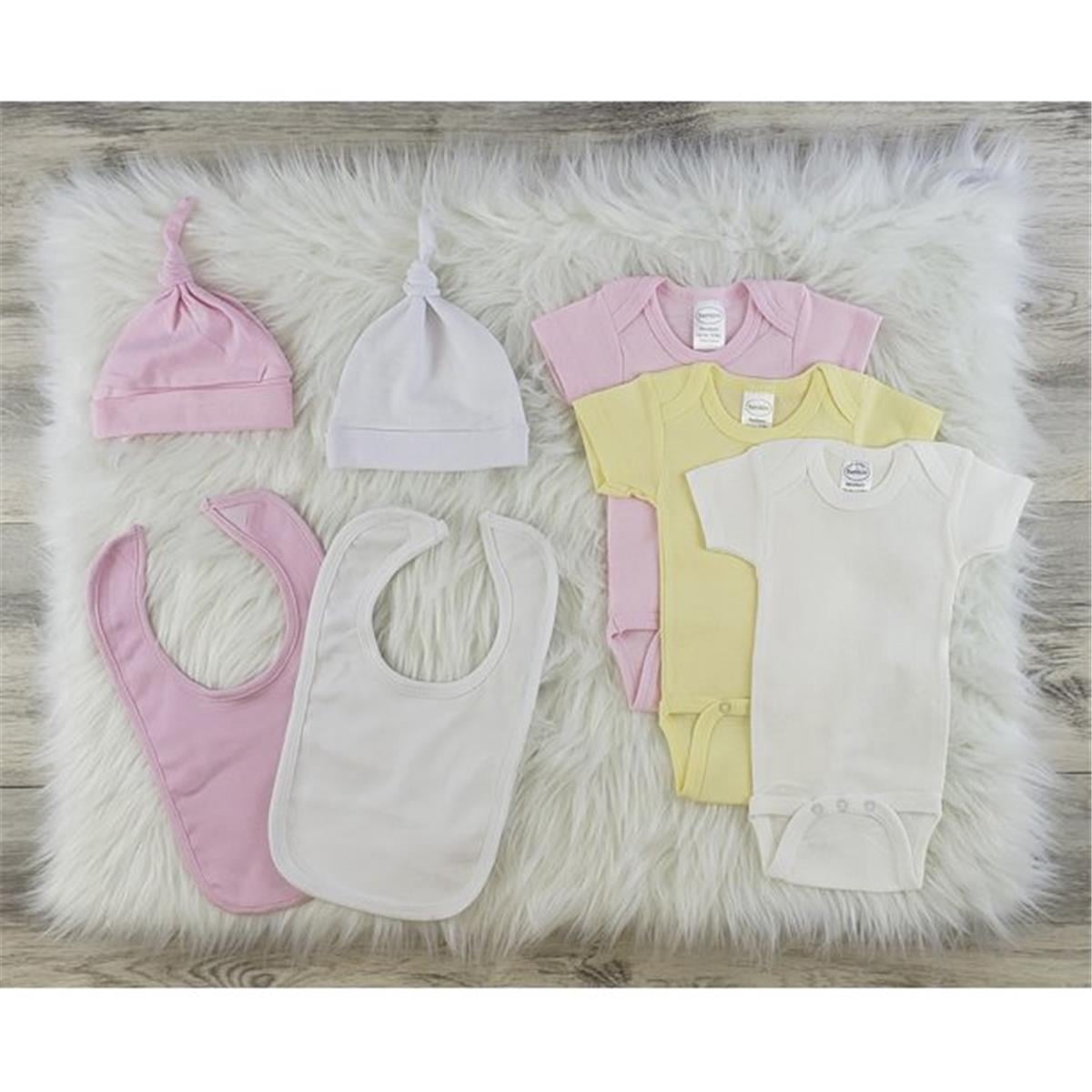 LS-0550M Layette Baby Clothes Set - Pink, Yellow & White - Medium