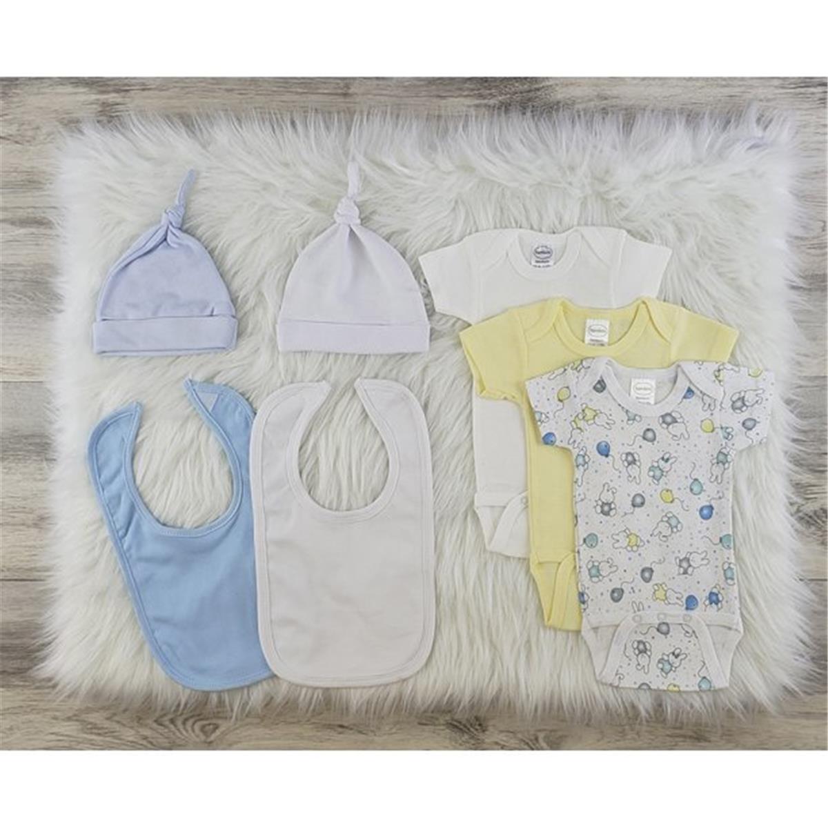 LS-0567M Layette Baby Clothes Set - White, Pink & Yellow - Medium - Pack of 3