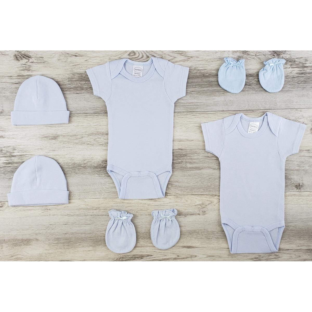 LS-0599NB Layette Baby Clothes Set, Blue - Newborn