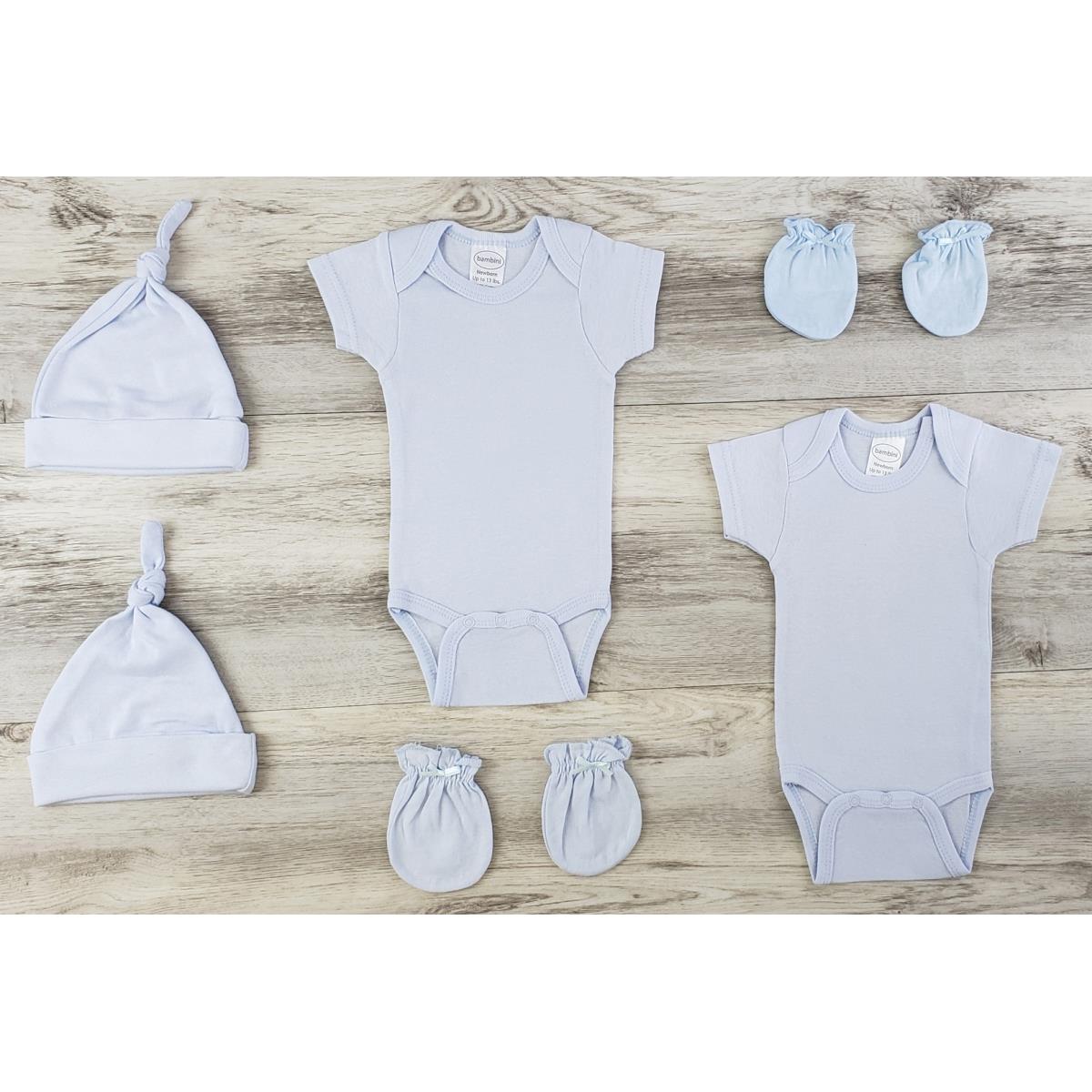 LS-0600NB Layette Baby Clothes Set, Blue - Newborn