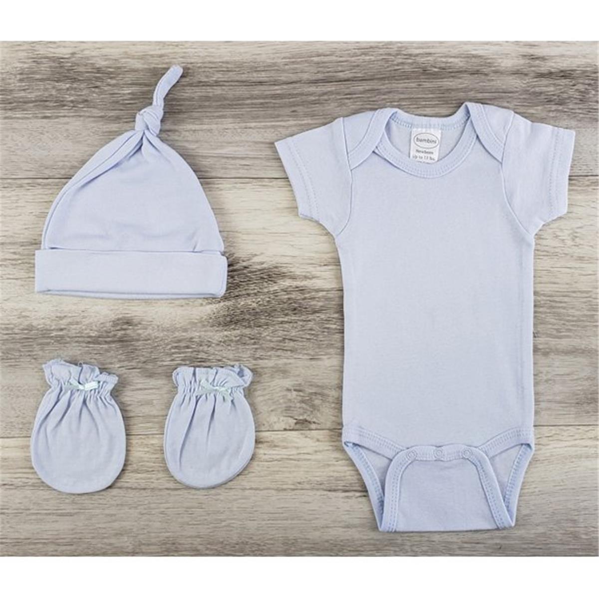 LS-0604NB Layette Baby Clothes Set, Blue - Newborn