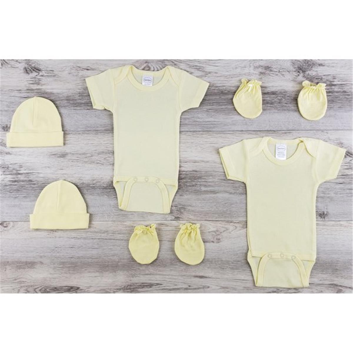 LS-0615NB Layette Baby Clothes Set, Yellow - Newborn
