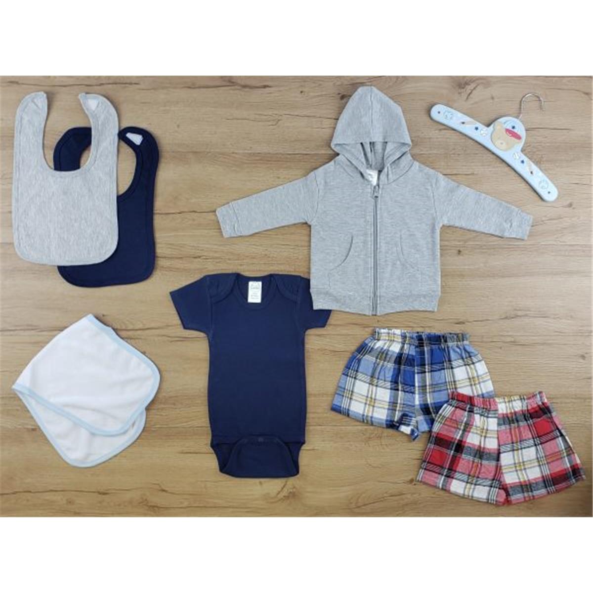 LS-0660NB Layette Baby Clothes Set, White & Pink - Newborn