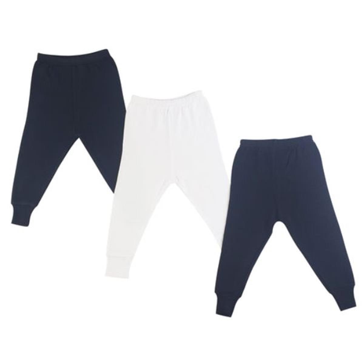 LS-0667L Long Pants, White & Pink - Large
