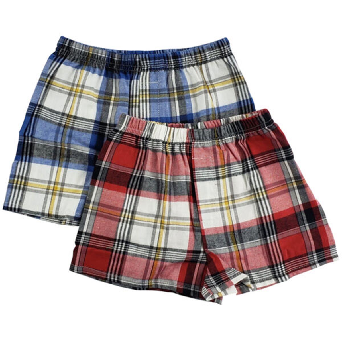 T2.227 Toddler Boxer Underwear, Red & Blue - 2T