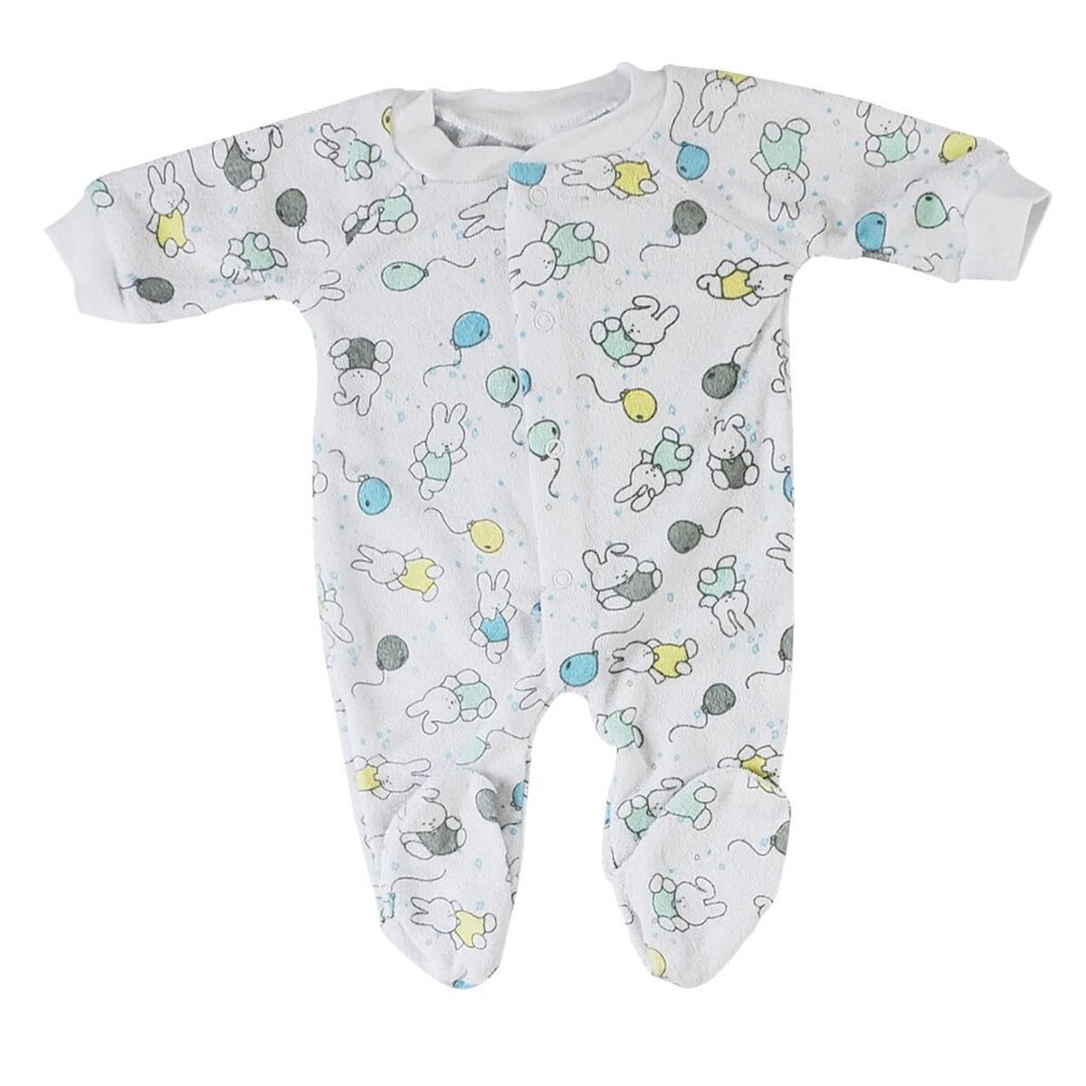 Terry Sleep & Play - White - Preemie