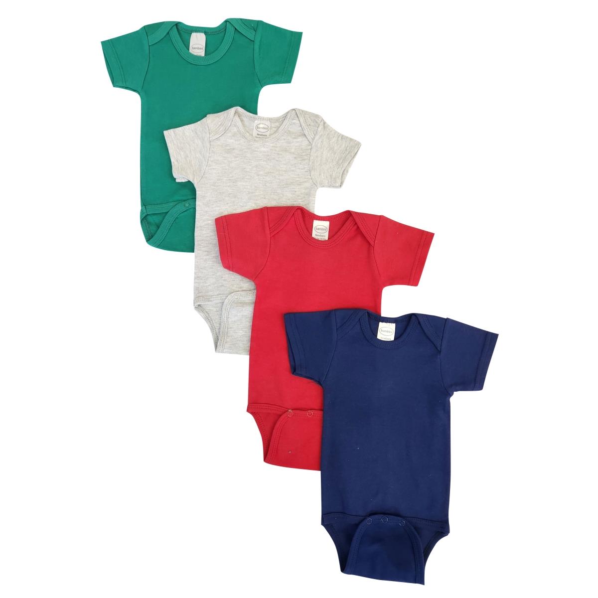NC-0482M Unisex Baby 4 Piece Onezies Bodysuit, Multi Color - Medium