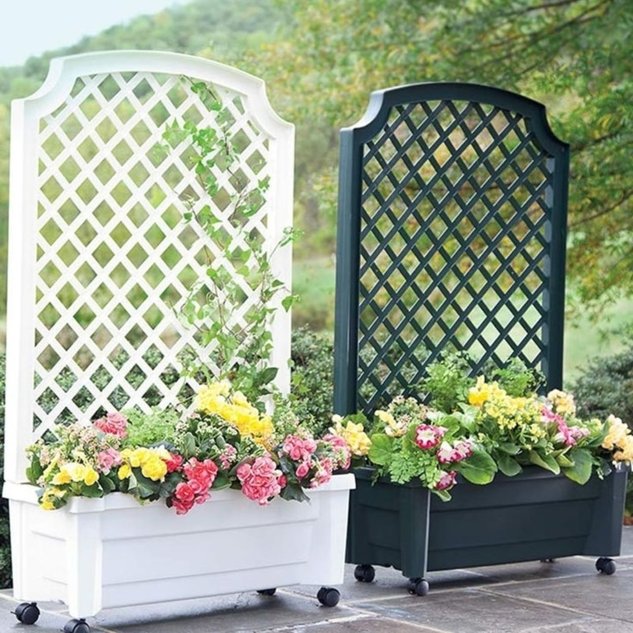 Picture of Bamboo54 5312 Trellis Screen with Planter Base