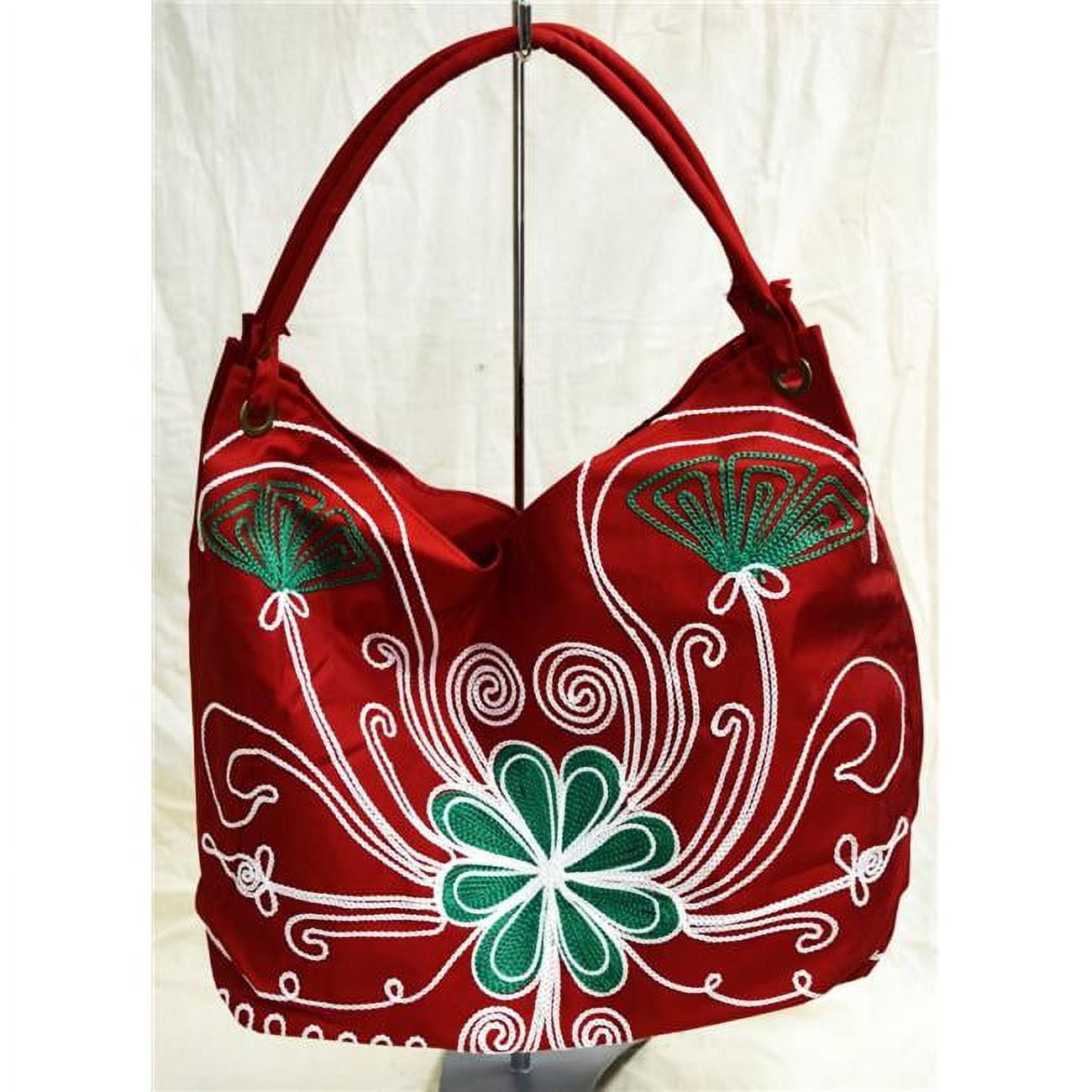 Picture of Bamboo54 4180 Embroidered Hobo Bag