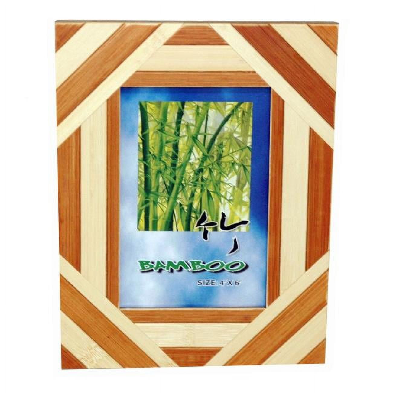 Picture of Bamboo54 1673 4 x 6 in. Bamboo Seasons Picture Frame&#44; 2-Tone Rust