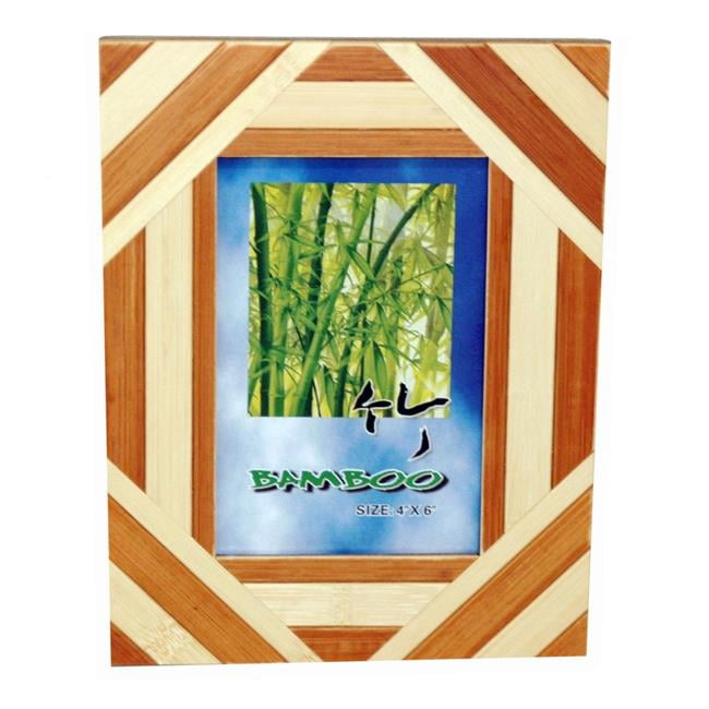 Picture of Bamboo54 1674 5 x 7 in. Bamboo Seasons Picture Frame&#44; 2-Tone Rust