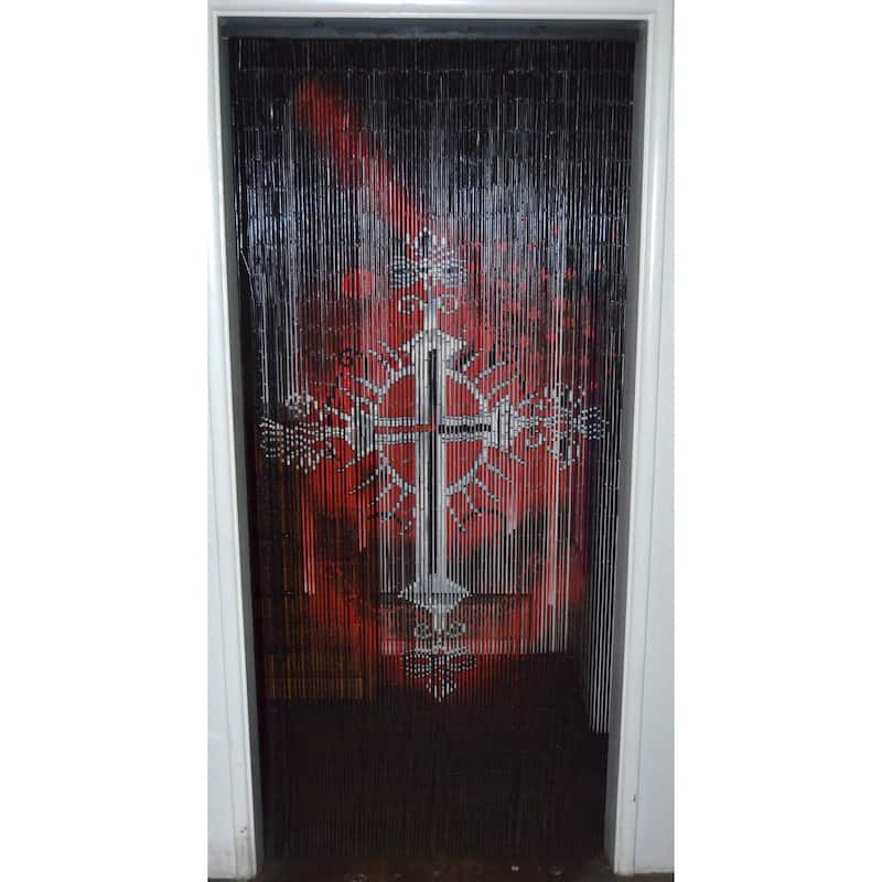 Picture of Bamboo54 53032 Cross Beaded Curtain