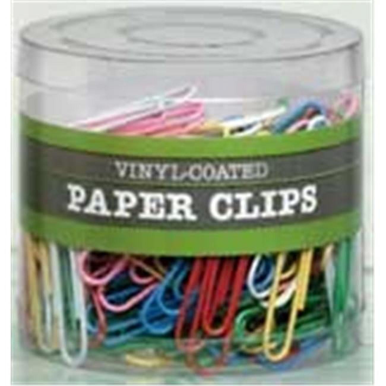 Vinyl Coated Paper Clips Jumbo Size 200 Pack ASSORTED Colors ()