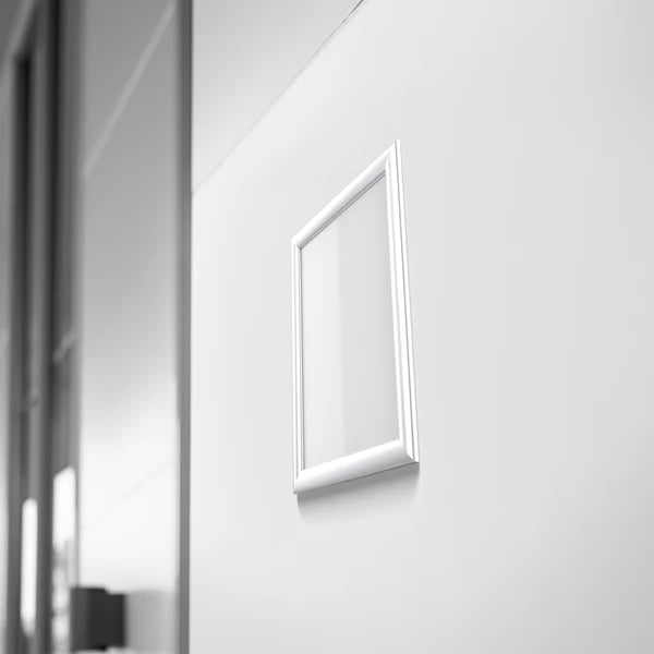 WF-1117S 11 x 17 in. Aluminum Snap Frame Wall Mount, Silver