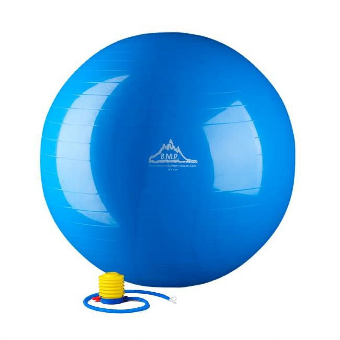 Picture of Black Mountain Products 45cm Blue Gym Ball 45 cm Static Strength Exercise Stability Ball with Pump, Blue