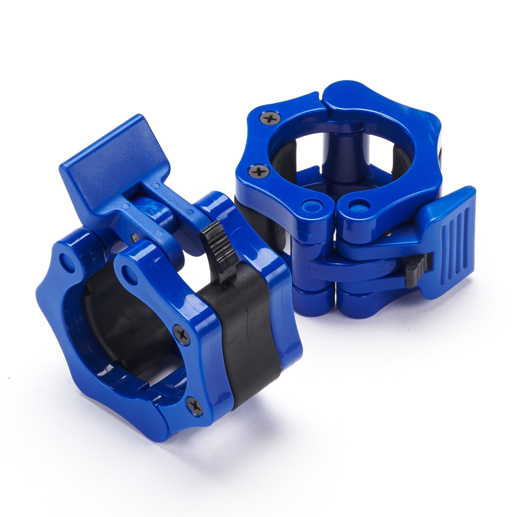 Picture of Black Mountain Products Barbell Clasp Blue 2 in. Barbell Clamps with Quick Release for Olympic Bars, Blue