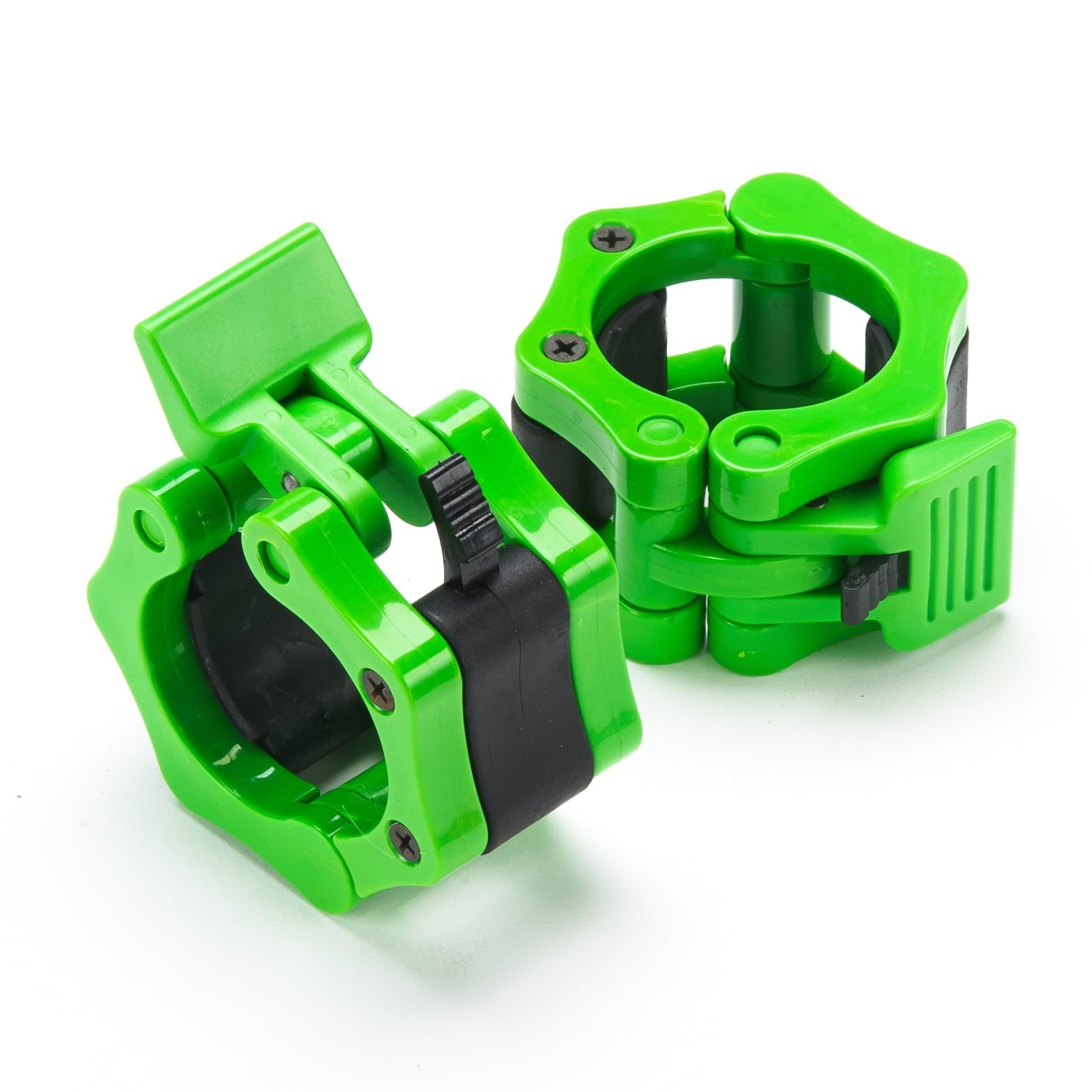 Picture of Black Mountain Products Barbell Clasp Green 2 in. Barbell Clamps with Quick Release for Olympic Bars, Green