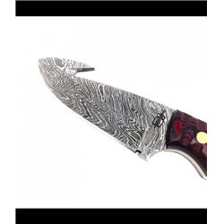 BNB92345D Damascus Guthook Hunter Knife