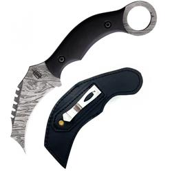 BNB1230KMB Damascus Venom Karambit Knife