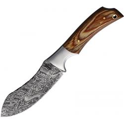 BNB24124 8.75 in. Recurve Wood Hunter Knife