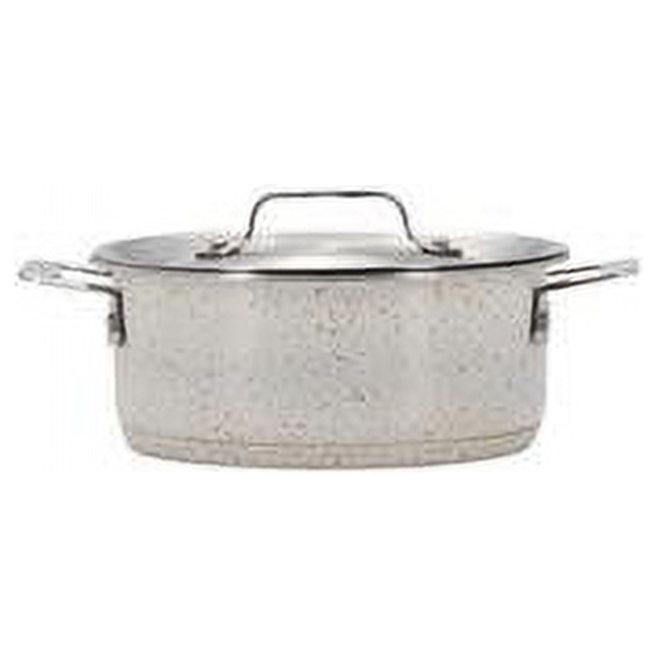 Picture of Bon Chef 60027DESERT 36 oz Hotstone Desert Cucina Round Dish with Lid - Induction Bottom