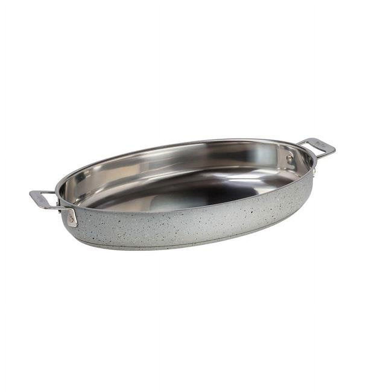 Picture of Bon Chef 60018STARLIGHT 4 qt Hotstone Starlight Cucina Oval Augratin - Induction Bottom