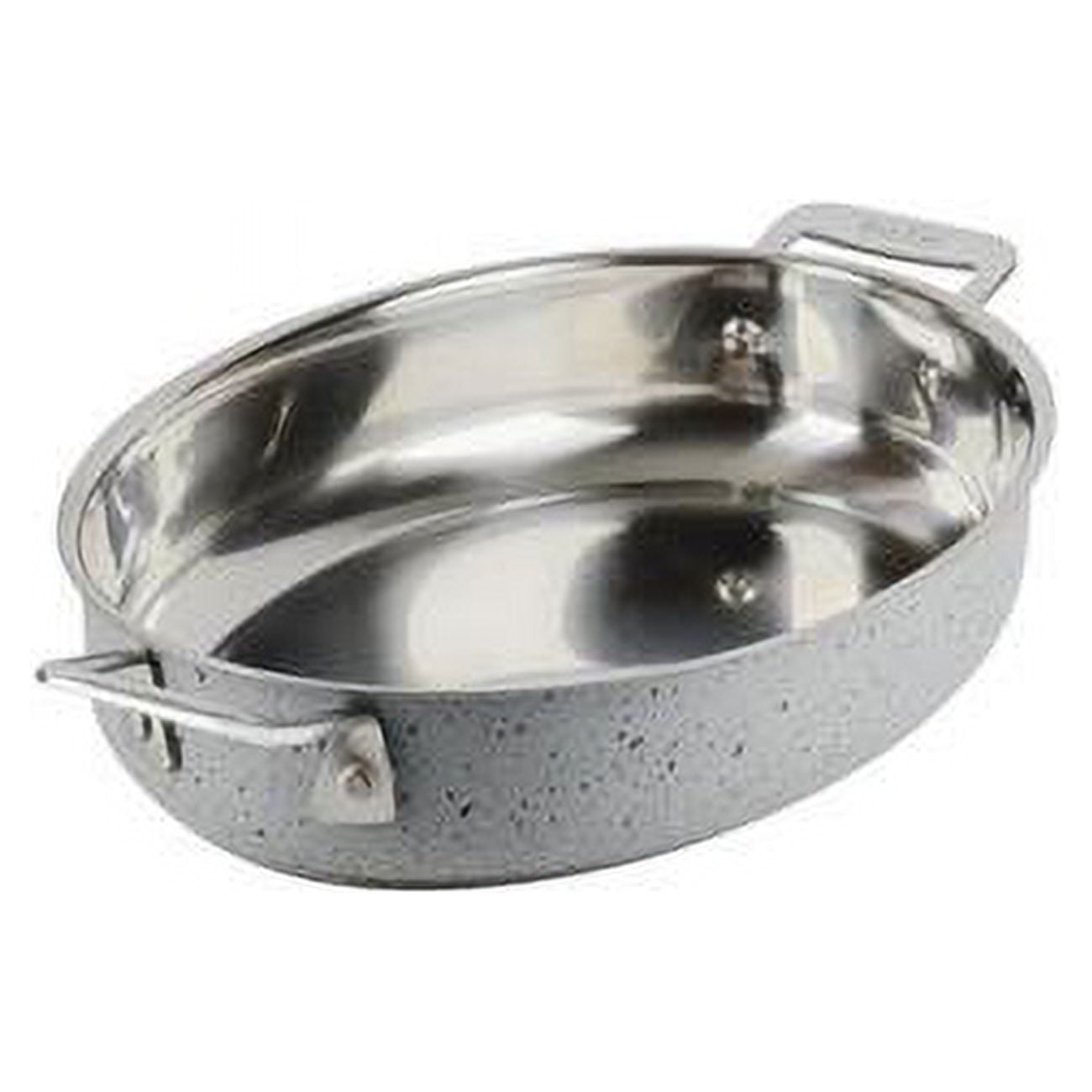 Picture of Bon Chef 60020STARLIGHT 38 oz Hotstone Starlight Cucina Oval Augratin - Induction Bottom