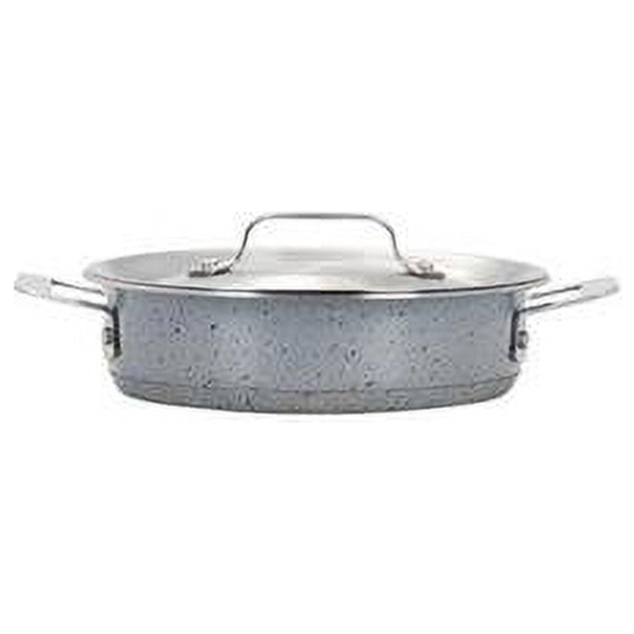 Picture of Bon Chef 60022STARLIGHT 1 qt 24 oz Hotstone Starlight Cucina Round Casserole with Lid - Induction Bottom