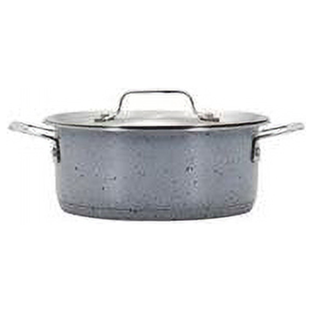 Picture of Bon Chef 60027STARLIGHT 36 oz Hotstone Starlight Cucina Round Dish with Lid - Induction Bottom