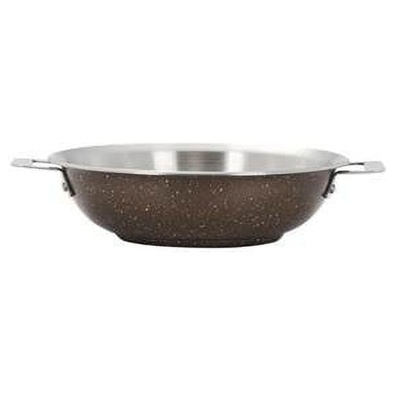 Picture of Bon Chef 60011COFFEE 10 in. Hotstone Coffee Cucina Braiser Pan with Lid - Induction Bottom