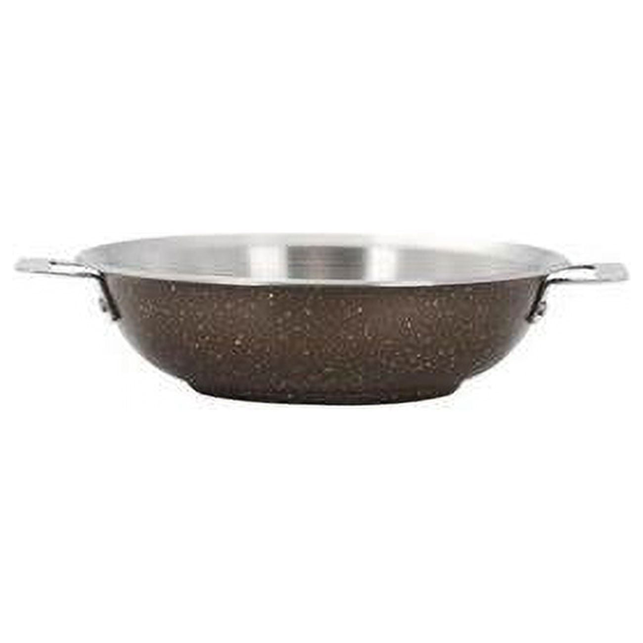 Picture of Bon Chef 60014COFFEE 10 in. Hotstone Coffee Cucina Stir Fry Pan with 2 Side Handles - Induction Bottom