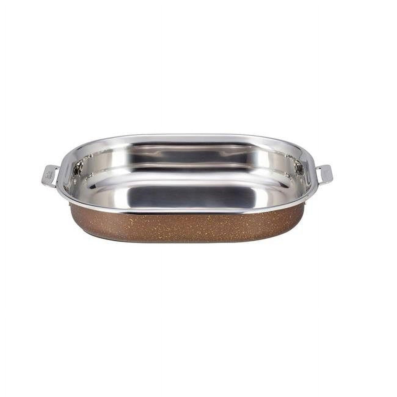 Picture of Bon Chef 60023CLDCOFFEE 5 qt Hotstone Coffee Cucina Oblong Pan with Lid - Induction Bottom
