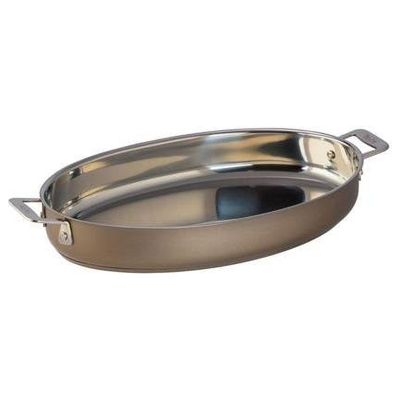 Picture of Bon Chef 60018TAUPE 4 qt Hotstone Taupe Cucina Oval Augratin - Induction Bottom