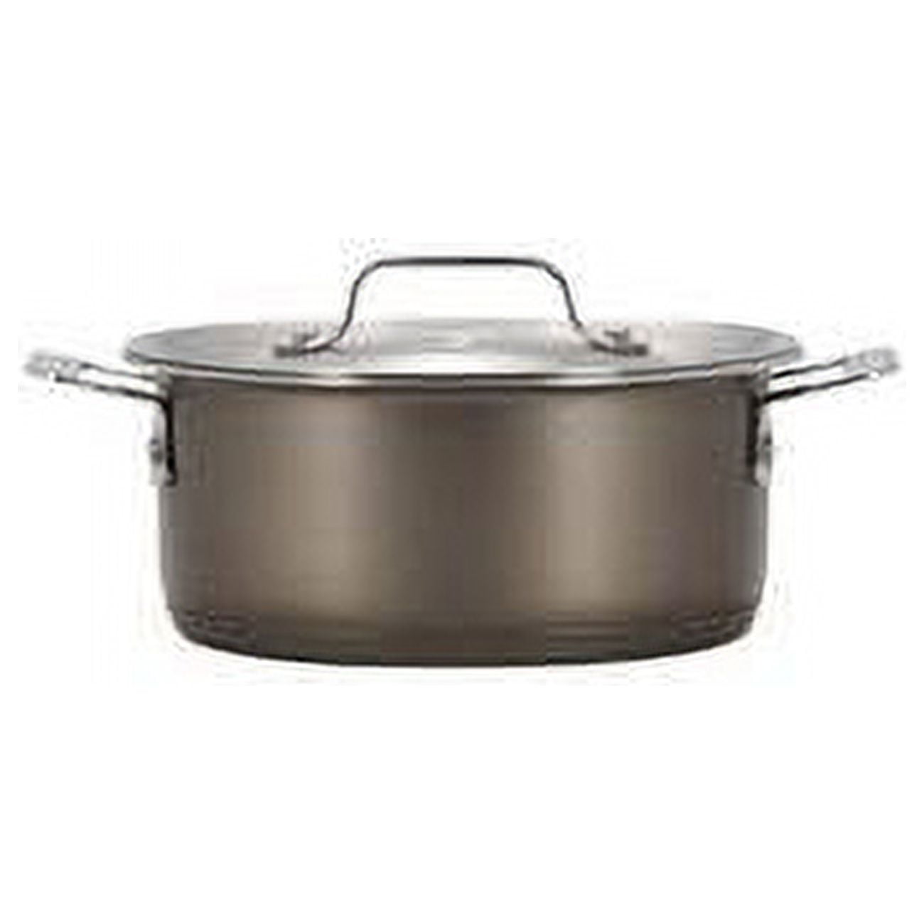Picture of Bon Chef 60025TAUPE 40 oz Hotstone Taupe Cucina Pan with Lid - Induction Bottom