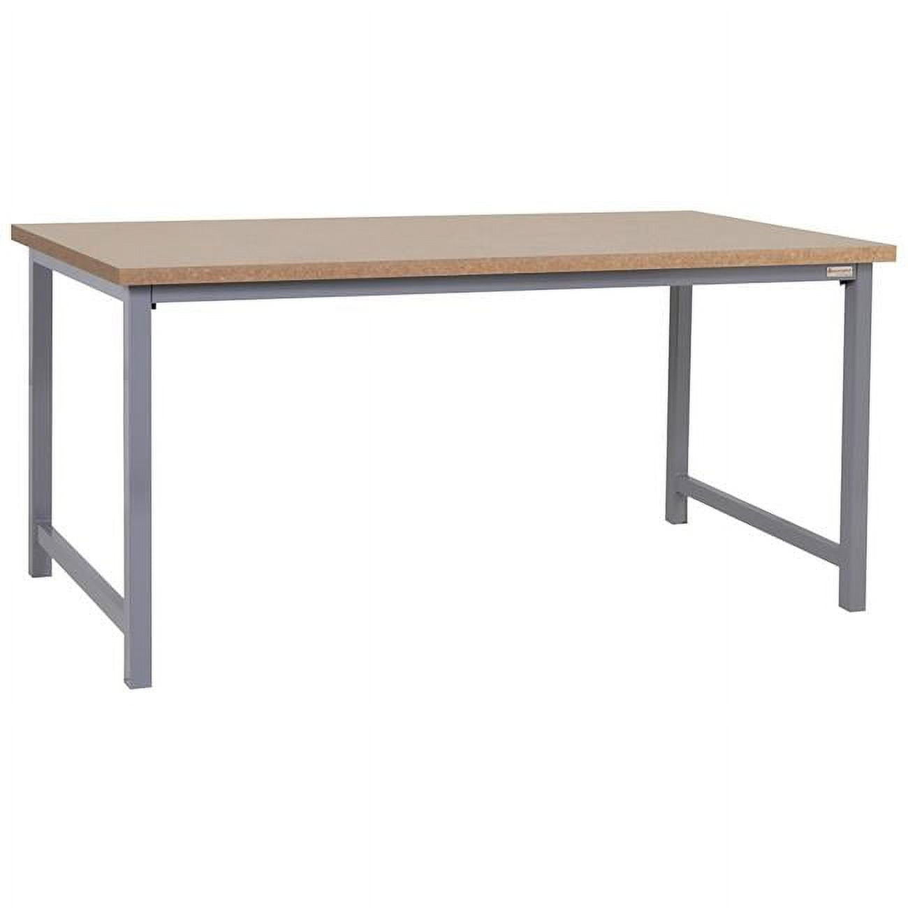 PPB3072-GrayFr-30H 30 x 72 in. Polk Heavy Duty Economy Workbenches with 1 in. Polk Thick Particle Board Top, Gray