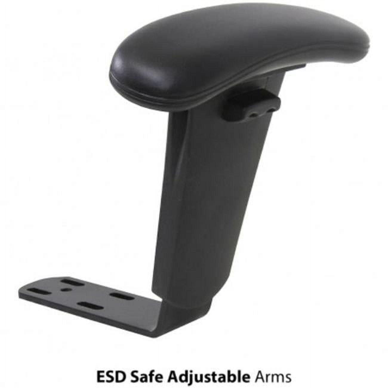 Picture of BenchPro AAD 2.5 in. ESD Safe Adjustable Chairs Arms Seating Accessories, Black
