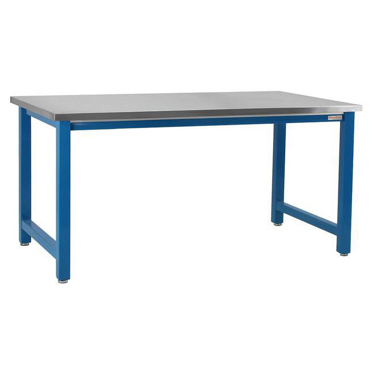 30 x 72 in. Kennedy Workbenches with Stainless Steel Top, Light Blue