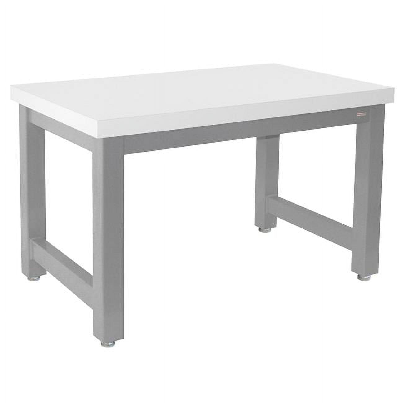34 x 96 in. Harding Heavy Duty Workbenches with Formica Laminate Top, Gray & White
