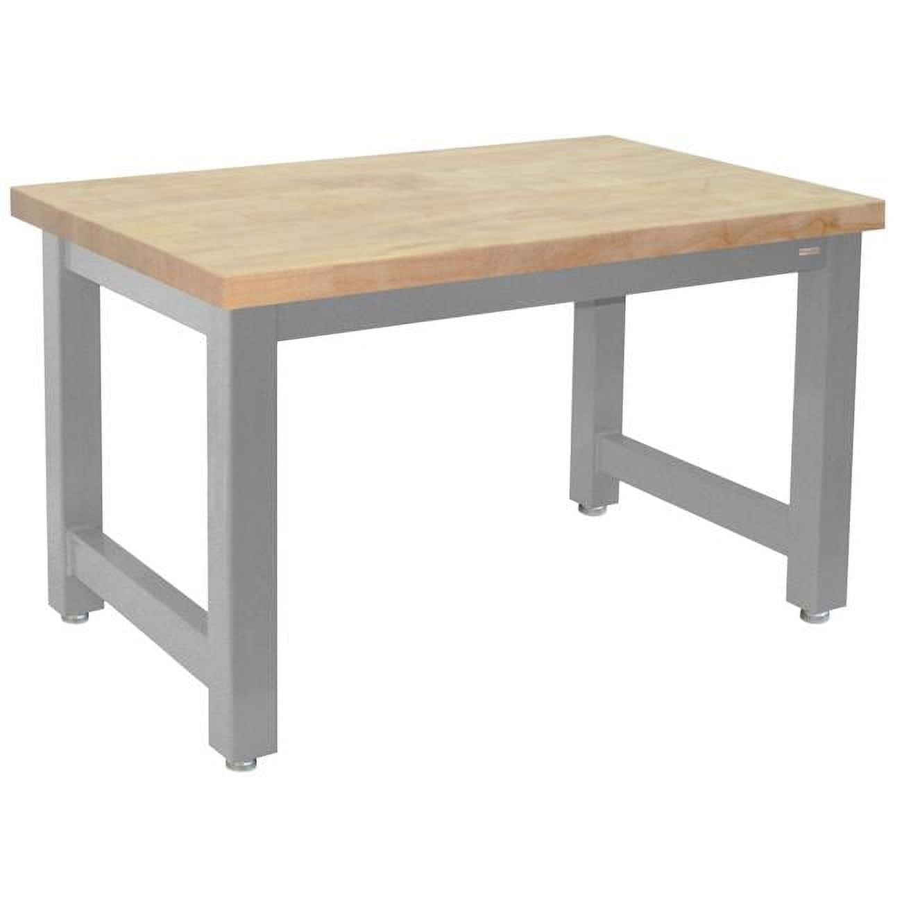 HW3048-GFr-32H 30 x 48 x 32 in. Harding Machine Stands with 1.75 in. Thick Oiled 100 Percent Solid Maple Hardwood, Gray