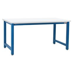 48 x 120 in. Kennedy Workbenches with Formica Laminate & Square Cut Edge Top, Light Blue