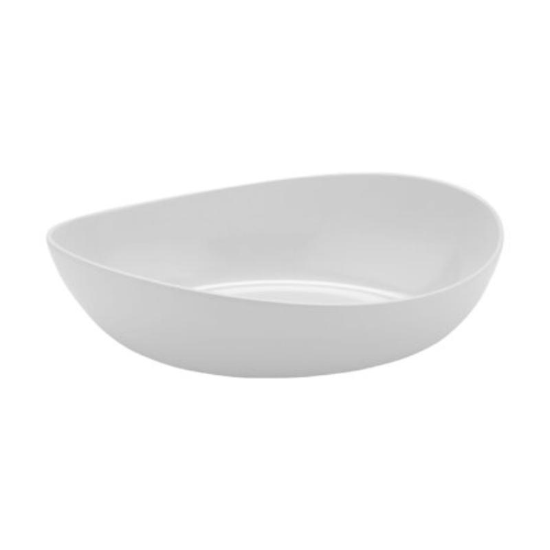 Picture of Winco B-192-W 6 qt. Oval Bowl, 17 x 10 in. - White
